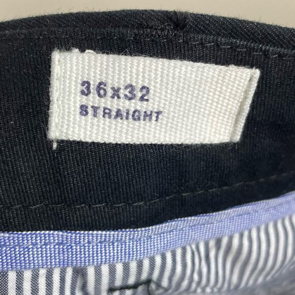NWT Gap Straight Pants Black Men's 36x32 Mid-Rise Straight Leg Stretch - Picture 8 of 9